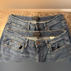 Banana Republic Women's High Rise Denim Jeans (2 Pairs)